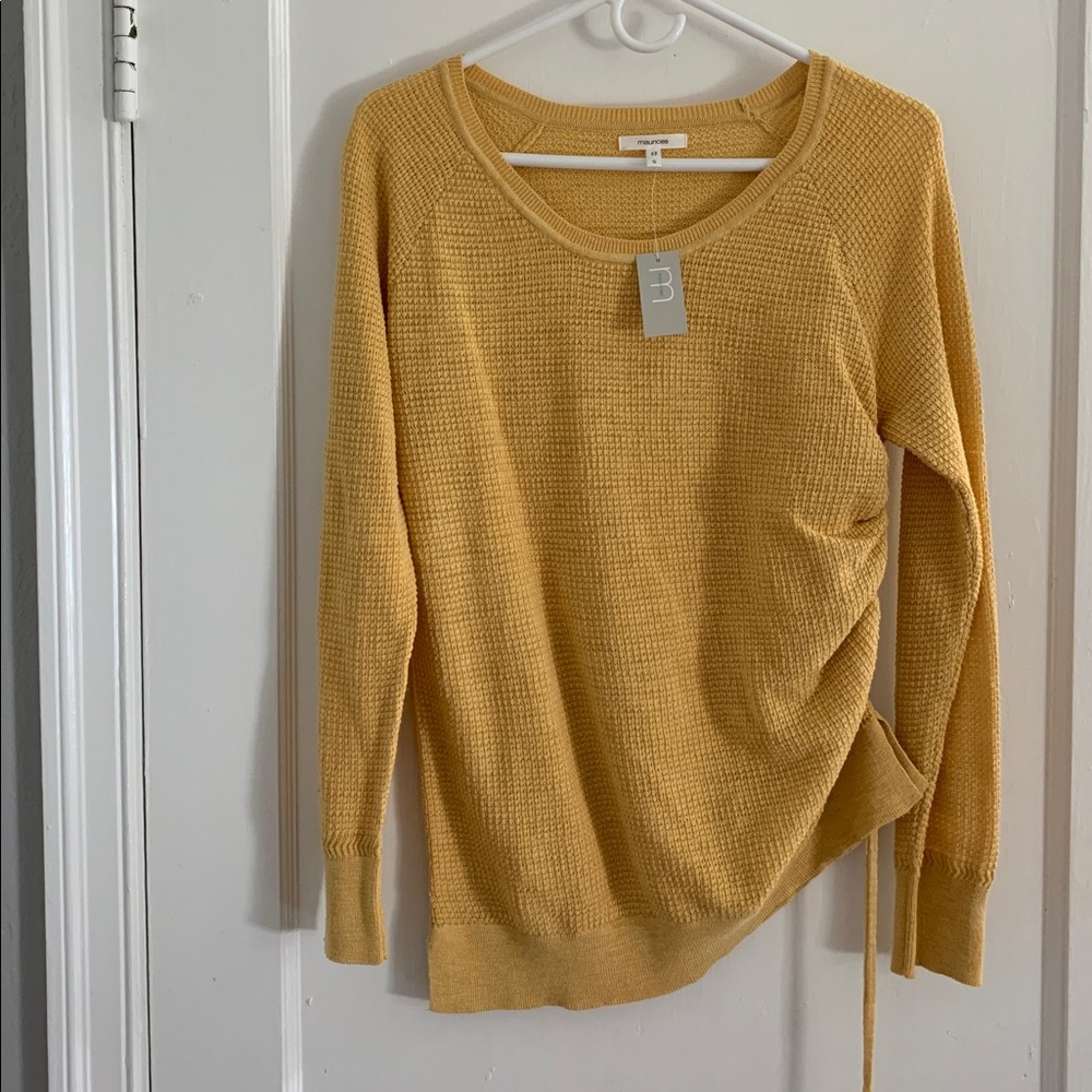 spring yellow sweater